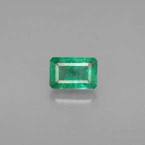 Esmeralda verde natural 0,61ct, corte esmeralda, VS-SI