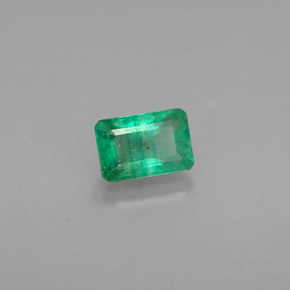 Esmeralda verde natural 0,61ct, corte esmeralda, VS-SI
