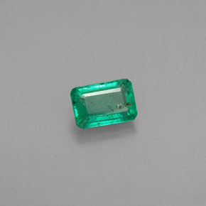 Esmeralda verde natural 0,62ct, corte esmeralda, VS-SI