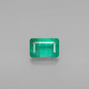 Esmeralda verde natural 0,58ct, corte esmeralda, VS-SI