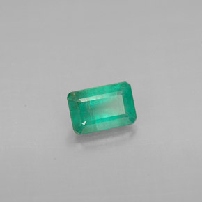 Esmeralda verde natural 0,58ct, corte esmeralda, VS-SI
