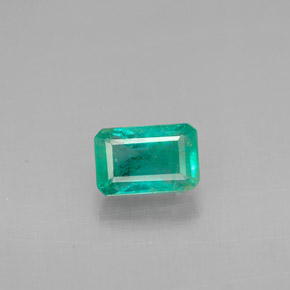 Esmeralda verde natural 0,66ct, corte esmeralda, VS-SI