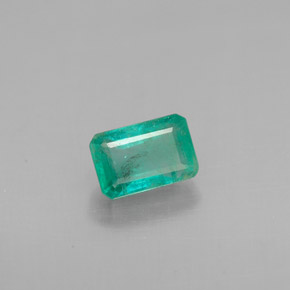 Esmeralda verde natural 0,66ct, corte esmeralda, VS-SI