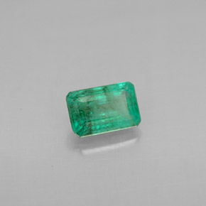 Esmeralda verde natural 0,60ct, corte esmeralda, VS-SI