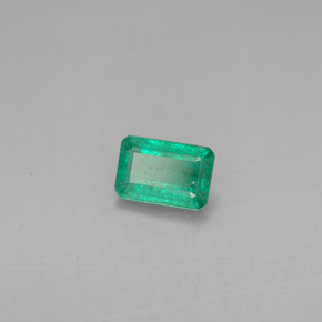Esmeralda verde natural 0,48ct, corte esmeralda, VS-SI
