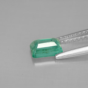 Esmeralda verde natural 0,60ct, corte esmeralda, SI
