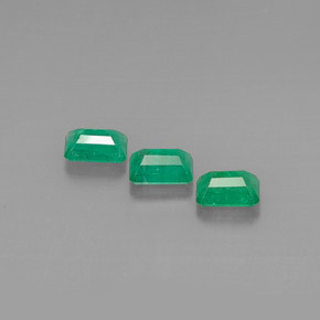 Pedras preciosas de esmeralda verde natural de  ct, corte esmeralda, VS-SI