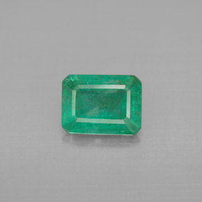 Esmeralda verde natural 1,17ct, corte esmeralda, VS-SI