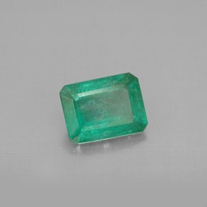Esmeralda verde natural 1,17ct, corte esmeralda, VS-SI