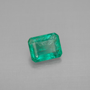 Esmeralda verde natural 1,12ct, corte esmeralda, VS-SI