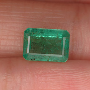 Esmeralda verde natural 1,65ct, corte esmeralda, VS-SI