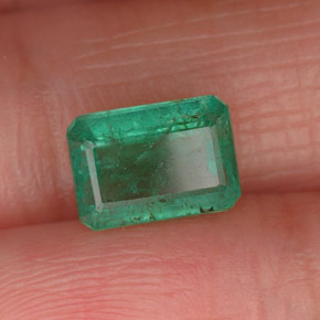 Esmeralda verde natural 1,65ct, corte esmeralda, VS-SI