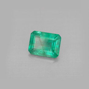 Esmeralda verde natural 1,27ct, corte esmeralda, VS-SI