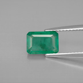 Esmeralda verde natural 1,34ct, corte esmeralda, VS-SI