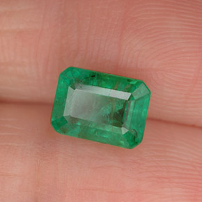 Esmeralda verde natural 1,46ct, corte esmeralda, VS-SI