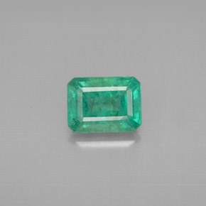 Esmeralda verde natural 1,37ct, corte esmeralda, VS-SI