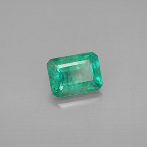 Esmeralda verde natural 1,37ct, corte esmeralda, VS-SI