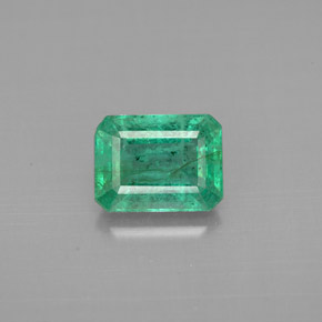 Esmeralda verde natural 1,40ct, corte esmeralda, VS-SI