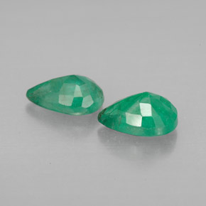 Pedras preciosas de esmeralda verde natural de  ct, formato de pêra, VS-SI