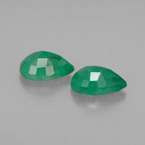 Pedras preciosas de esmeralda verde natural de  ct, formato de pêra, VS-SI