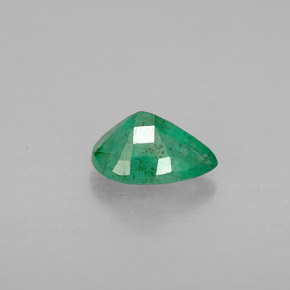 Esmeralda verde natural 0,67ct, formato de pêra, VS-SI