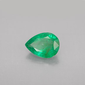 Esmeralda Verde Natural 1.27ct, Formato de pêra, VS-SI
