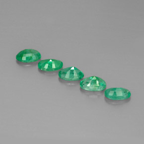 Pedras preciosas de esmeralda verde natural de  ct, corte oval, VS-SI