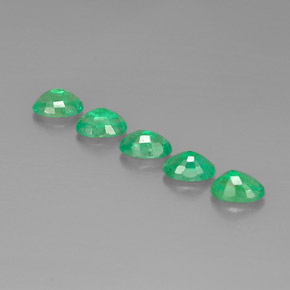 Pedras preciosas de esmeralda verde natural de  ct, corte oval, VS-SI