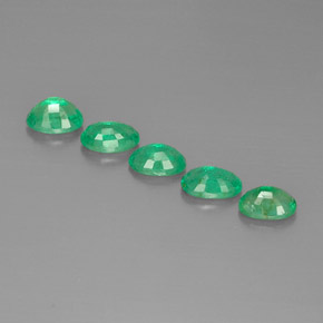 Pedras preciosas de esmeralda verde natural de  ct, corte oval, VS-SI