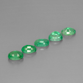 Pedras preciosas de esmeralda verde natural de  ct, corte oval, VS-SI
