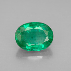 Esmeralda verde natural 2,89ct, corte oval, VS-SI