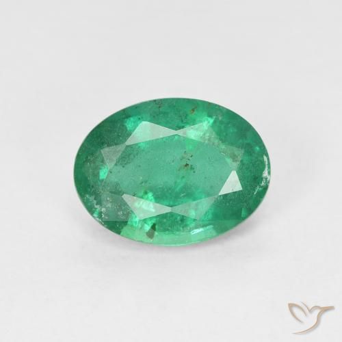 Esmeralda verde natural 1,48ct, corte oval, VS-SI