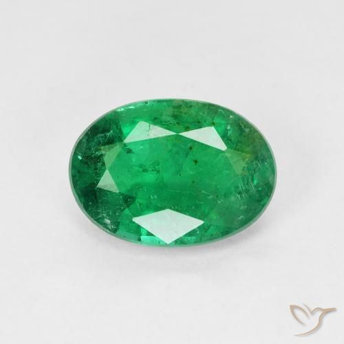 Esmeralda lapidação oval de 1,83 quilates, 9,7 x 7 mm da Zâmbia, Photo A