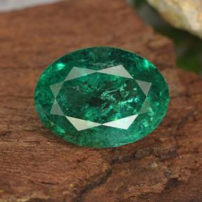 Esmeralda verde natural 2,30ct, corte oval, SI-I1