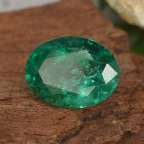 Esmeralda verde natural 2,30ct, corte oval, SI-I1