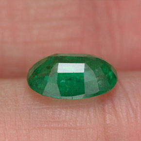 Esmeralda verde natural 1,72ct, corte oval, VS-SI