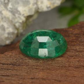 Esmeralda verde natural 1,54ct, corte oval, VS-SI