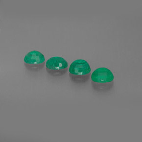 Pedras preciosas de esmeralda verde natural de  ct, corte oval, SI