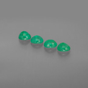Pedras preciosas de esmeralda verde natural de  ct, corte oval, SI