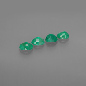 Pedras preciosas de esmeralda verde natural de  ct, corte oval, SI