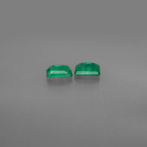 Pedras preciosas de esmeralda verde natural de  ct, corte esmeralda, SI