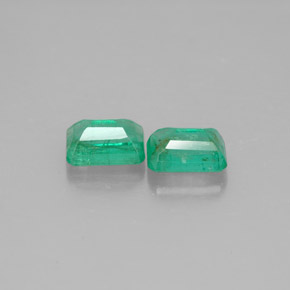 Pedras preciosas de esmeralda verde natural de  ct, corte esmeralda, SI