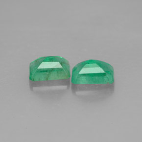 Pedras preciosas de esmeralda verde natural de  ct, corte esmeralda, SI