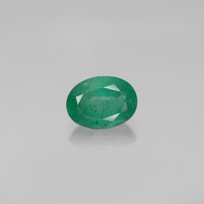Esmeralda verde natural 1,18ct, corte oval, SI