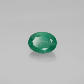 Esmeralda verde natural 1,18ct, corte oval, SI