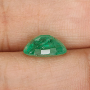 Esmeralda verde natural 1,54ct, corte oval, SI-I1