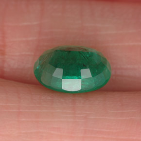 Esmeralda verde natural 1,78ct, corte oval, SI-I1