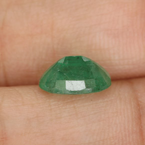Esmeralda verde natural 1,61ct, corte oval, SI-I1