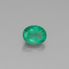Esmeralda verde natural 0,39ct, corte oval, SI