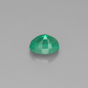 Esmeralda verde natural 0,39ct, corte oval, SI